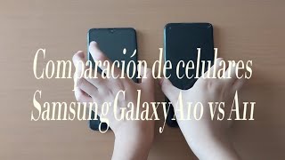 Samsung A10 vs Samsung A11  Comparativa de Celulares [upl. by Atnuahsal]