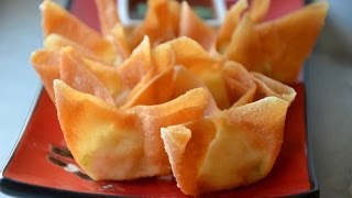 How to Make Restaurant Style Crab Rangoon เกี๊ยวครีมชีสปูอัดทอด [upl. by Raouf]