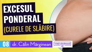 Excesul ponderal curele de slabire  Dr Calin Marginean supragreutate dieta [upl. by Woolley]