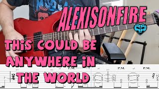 Alexisonfire  This Could Be Anywhere In The World guitar cover  screen tabs [upl. by Notaek]