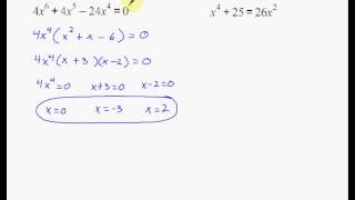 Solving Polynomial Equations by Factoring [upl. by Annah]