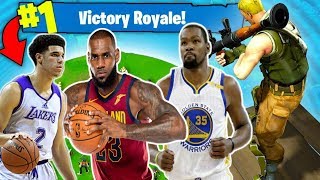 NBA PLAYERS PLAYING FORTNITE SEASON 4 [upl. by Nahsaj36]