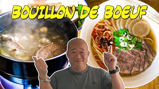 Bouillon de bœuf style LANZHOU Lamian  Le Riz Jaune [upl. by Nahpos]