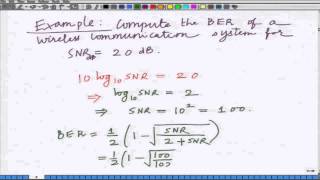 Lecture 08 Bit Error Rate of Rayleigh Fading Wireless Channel [upl. by Edmon]