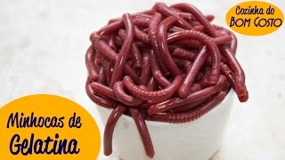 Minhocas de Gelatina Goma Fini Gummy Yummy  Gabi Rossi  Cozinha do Bom Gosto [upl. by Schafer]