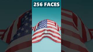 🇺🇸 USA Flag Cloth Simulation blender shorts simulation america [upl. by Prader]