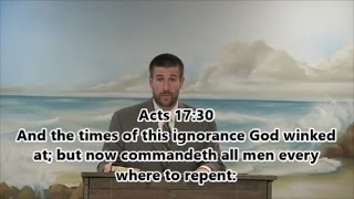 Repentance and Salvation wscriptures on screen  Pastor Steven Anderson [upl. by Ettenajna]