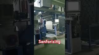 Sanforizing ProcessTextile Finishing shorts machine factory [upl. by Damal]