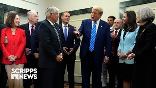 Trump lays out policy goals with GOP lawmakers during Capitol Hill visit [upl. by Ajup]