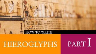 How to Write Hieroglyphs Part I 𓂀 Ancient Egyptian Hieroglyphs for Beginners Calligraphy Tutorial [upl. by Akino]