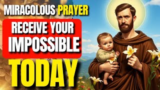 POWERFUL PRAYER FROM SAINT ANTHONY OF PADUA IT WORKS SO FAST ITS SCARED [upl. by Nej]