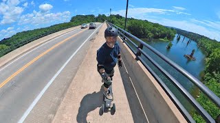 Electric Skateboarding on the CampO Canal Trail and in nearby Shepherdstown WV [upl. by Salangi760]