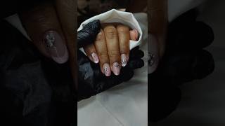 NAIL ART com flor Swarovski 🩷 [upl. by Elwin948]