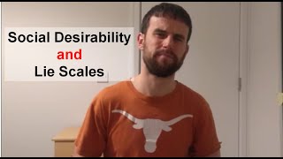 Social Desirability and Lie Scales [upl. by Hcnarb]