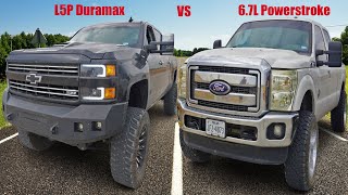 L5P Duramax vs 67L Powerstroke [upl. by Limoli217]