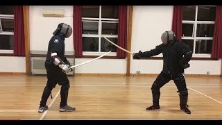 Sabre Sparring Malcolm vs Mike [upl. by Aiciled]