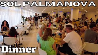 MALLORCA Dinner at SOL PALMANOVA Hotel Palma Nova MAJORCA [upl. by Sarah773]