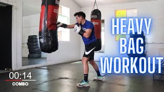 Heavy Bag Workout  Burn 400 Calories in 20 Minute [upl. by Daitzman]