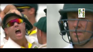 ABD vs WARNER  De Villiers Comeback After Warners fiery Send Off [upl. by Nosyd]