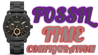 FOSSIL MULTIFUNCTION FS4682 TIME CONFIGURATION [upl. by Murage]