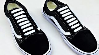 How to tie shoelaces VANS SHOES How to tie shoelaces Shoes lace styles shoelace viral diy [upl. by Aniluj]