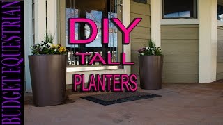 How To Make Tall Flower Planters Easy and Inexpensive [upl. by Adnik216]