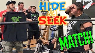 FRIENDS EMOTIONAL BREAKDOWN HIDE AND SEEK US CHAMPIONSHIP WRESTLING MATCH [upl. by Lectra]