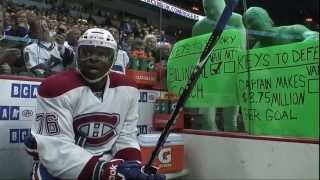 PK Subban gets an introduction to the Green Men [upl. by Sherrod]