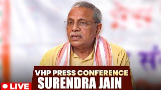 VHP Press conference LIVE  Surendra Jain  rise in attacks on Hindu festival  India  New Delhi [upl. by Kumler546]