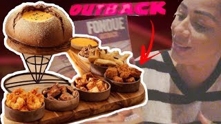 EXPERIMENTAMOS O FONDUE DO OUTBACK  dia dos namorados [upl. by Modestine]