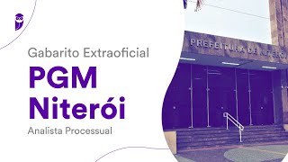 Gabarito Extraoficial PGM Niterói – Analista Processual [upl. by Fernand]