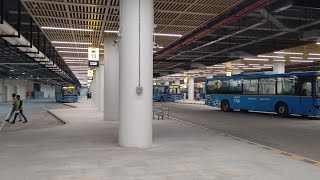 New BMTC Volvo bus stand inaugurated at Bangalore airport terminal 2 [upl. by Petit]