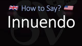 How to Pronounce Innuendo CORRECTLY Meaning amp Pronunciation [upl. by Marna]