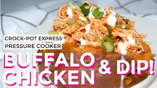 CrockPot Express Buffalo Chicken and Dip Recipe in the Express Crock [upl. by Ellord]