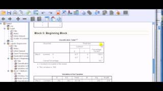 SPSS for newbies Interpreting the coefficients of a logistic regression [upl. by Laemaj]