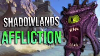 90 Shadowlands Affliction Warlock DPS Guide Talents Covenants Legendaries Rotations and More [upl. by Megan]