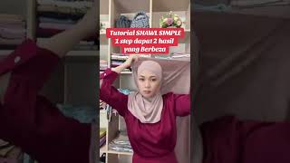 Tutorial shawl simple tutorialhijabsimpel hijabtutorial easyhijabtutorial tutorialhijabcantik [upl. by Emearg]