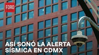 Sismo hoy 7 diciembre Momento en que suena la alerta sísmica en CDMX  Las Noticias [upl. by Ayota]