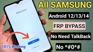 SAMSUNG FRP BYPASS 100 DONE Android 121314 New Security 2024🆓Frp Lock Removal  Frp Unlock [upl. by Esyahc]