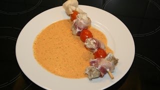 Thermomix TM 31 FischTomatenSpieß mit Paprikasauce [upl. by Cletus]