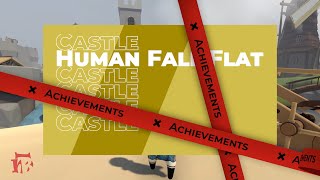 Human Fall Flat  Castle Level All Achievements Walkthrough  Trophies  Steam Xbox  Full Gameplay [upl. by Larrej]