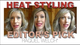 How to Heat Style Raquel Welch Tru2Life Wigs Using the Editors Pick Wig [upl. by Seroled]