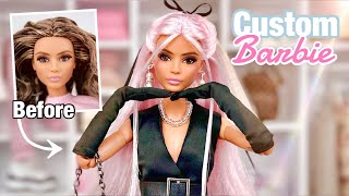 Custom Barbie Doll Giving this Doll a Completely NEW Look  Makeover Transformation [upl. by Reames]