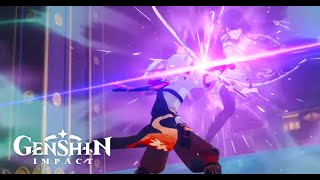 Kazuha Versus Raiden Shogun Cutscene  Kazuha Uses Friends Vision That Reawakens  Genshin Impact [upl. by Droflim]