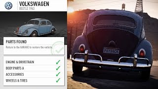 Need for Speed Payback DERELICT GUIDE 1963 Volkswagen Beetle [upl. by Arobed]