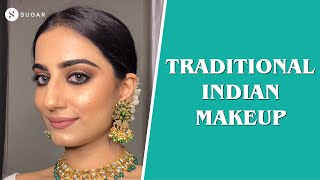 Traditional Indian Makeup  Beginners Tutorial For Indian Makeup  SUGAR Cosmetics  GIVEAWAY Closed [upl. by Bonneau]