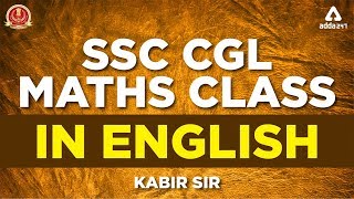 SSC CGL 2019  MATH CLASS  ENGLISH MEDIUM  BY KABIR SIR  300 PM  400 PM [upl. by Ailahtan624]