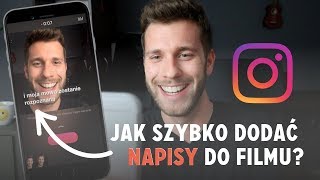 Jak dodać napisy do filmu na Instagramie i nie tylko — Szybko i automatycznie [upl. by Ajile664]