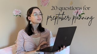 20 questions to develop your plot during preptober ✨ [upl. by Elam755]