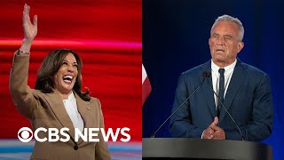 Kamala Harris campaign reacts to RFK Jrs campaign suspension Trump endorsement [upl. by Eellehs]